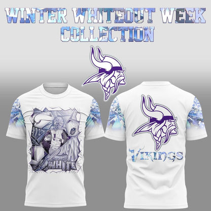 Minnesota Vikings's Winter Whiteout Week T-Shirt