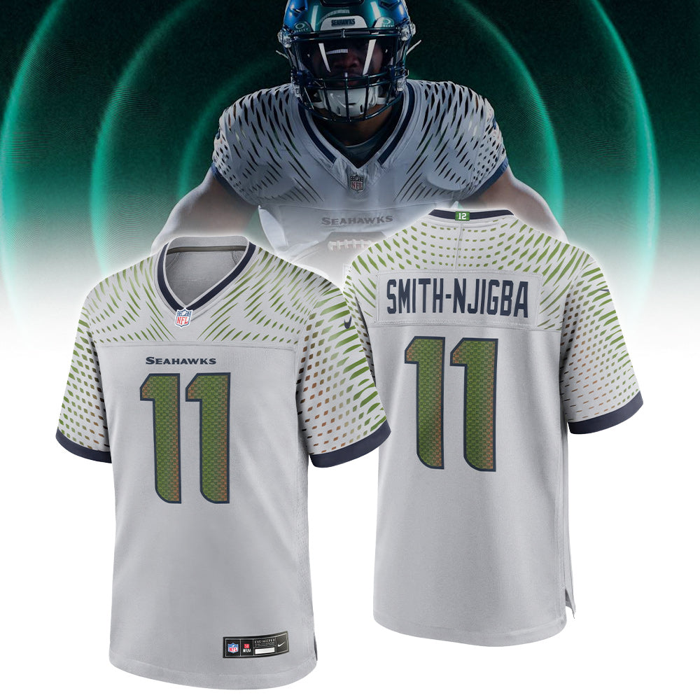 Jaxon Smith-Njigba Wolf Gray Seattle Seahawks 2025 Rivalries Collection Limited Jersey