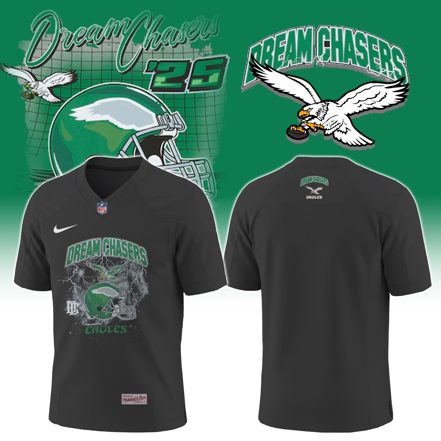 .PHI x Chase the Dream Black Lightning Jersey