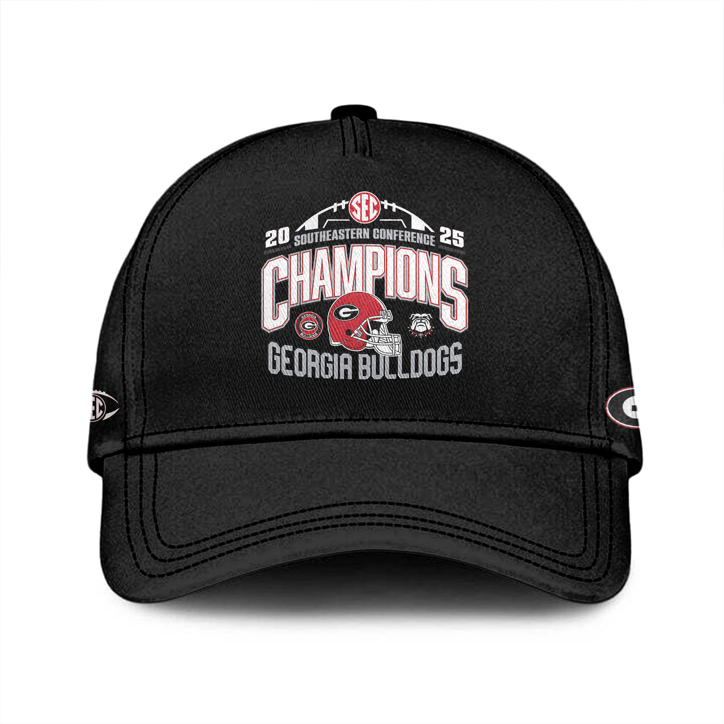 . Georgia Bulldogs 2025 SEC Football Champions Red Shirt