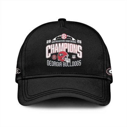 . Georgia Bulldogs 2025 SEC Football Champions Red Shirt