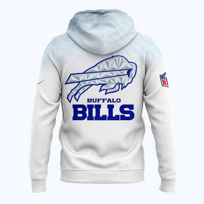 Buffalo Bills Rivalries 2025 Zip Hoodie-White