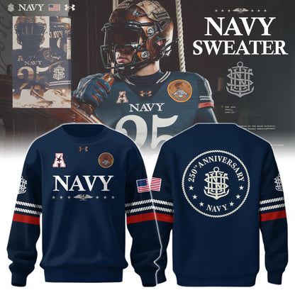 Navy Midshipmen x 250th Anniversary Collection Sweatshirt Limited Edition