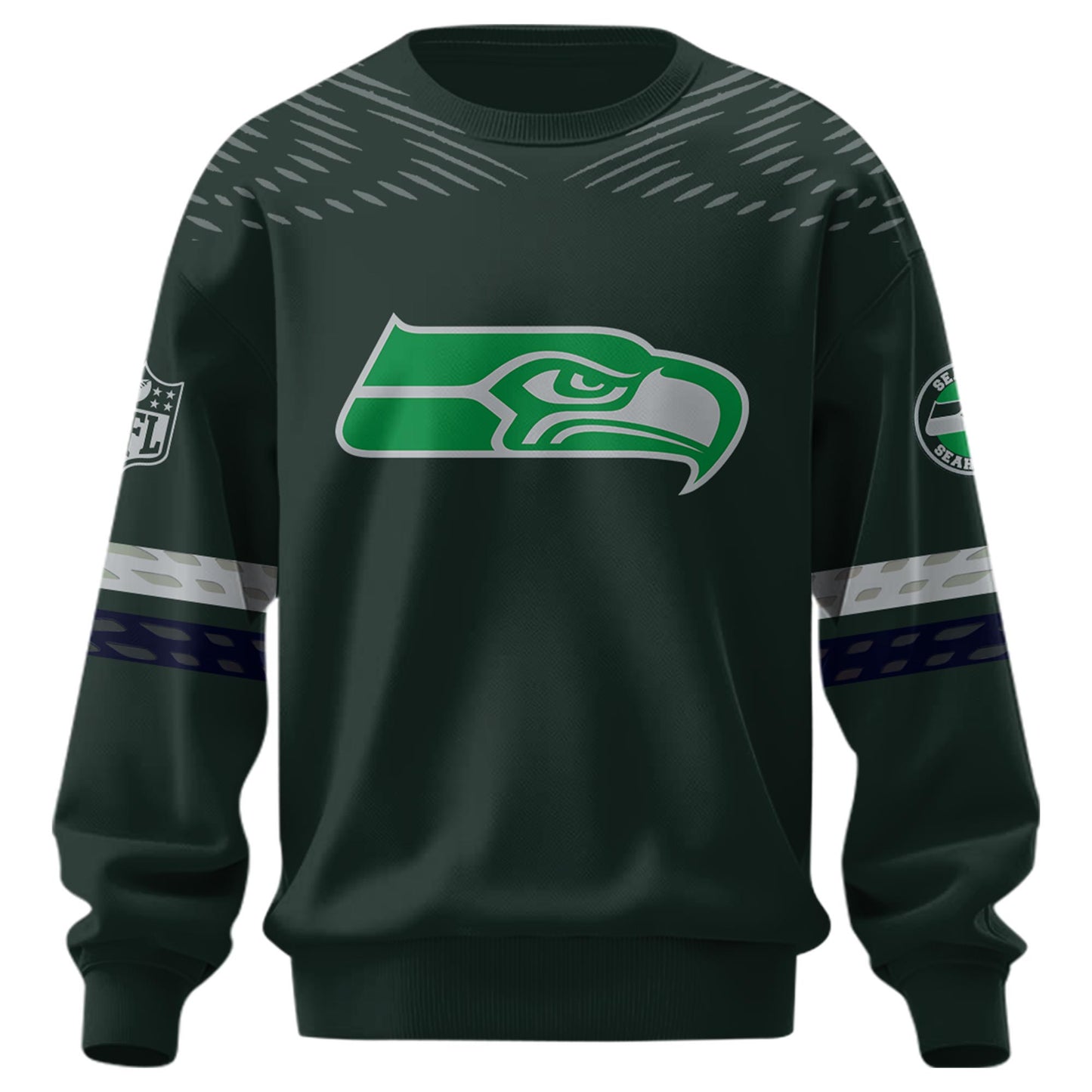 Unisex Seahawks Helmet Inspired Sweatshirt