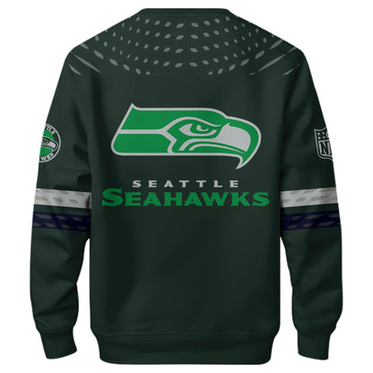 Unisex Seahawks Helmet Inspired Sweatshirt