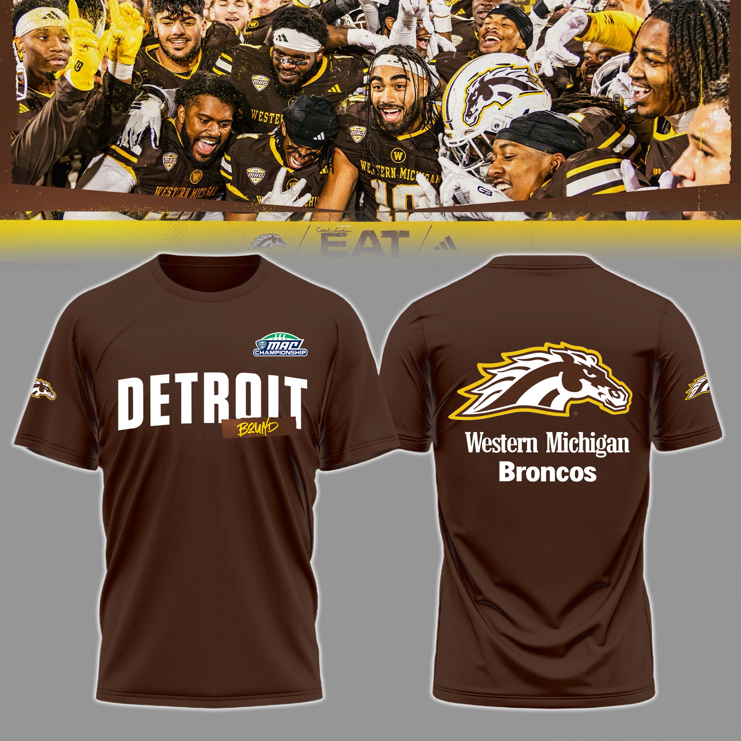 THE BRONCOS ARE DETROIT BOUND!