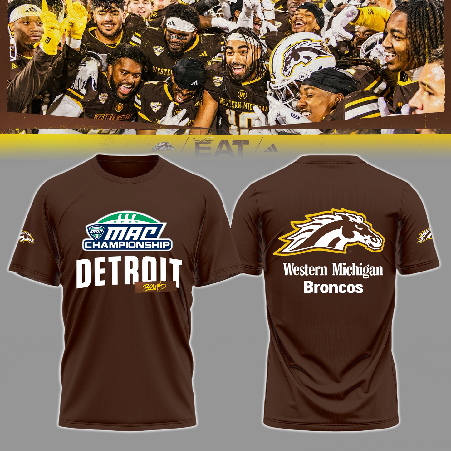 THE BRONCOS ARE DETROIT BOUND!