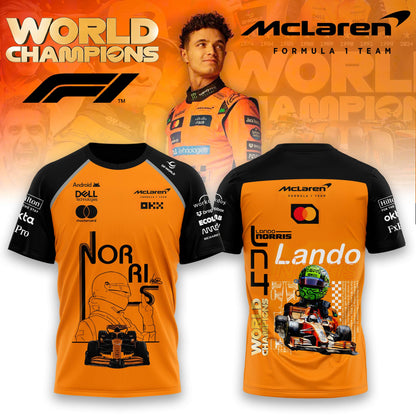 Limited Edition 2025 Lando Norris World Champions Combo T-Shirt