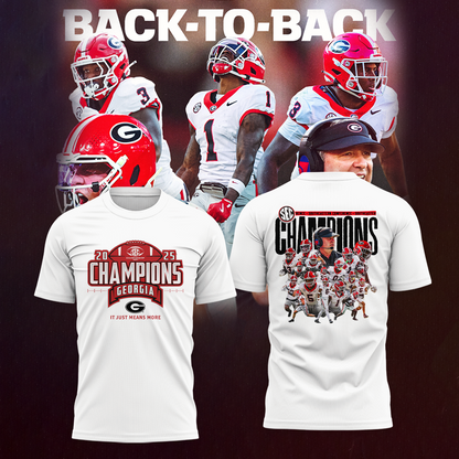UGA 2025 SEC Football Conference Champions T-Shirt Limited Edition