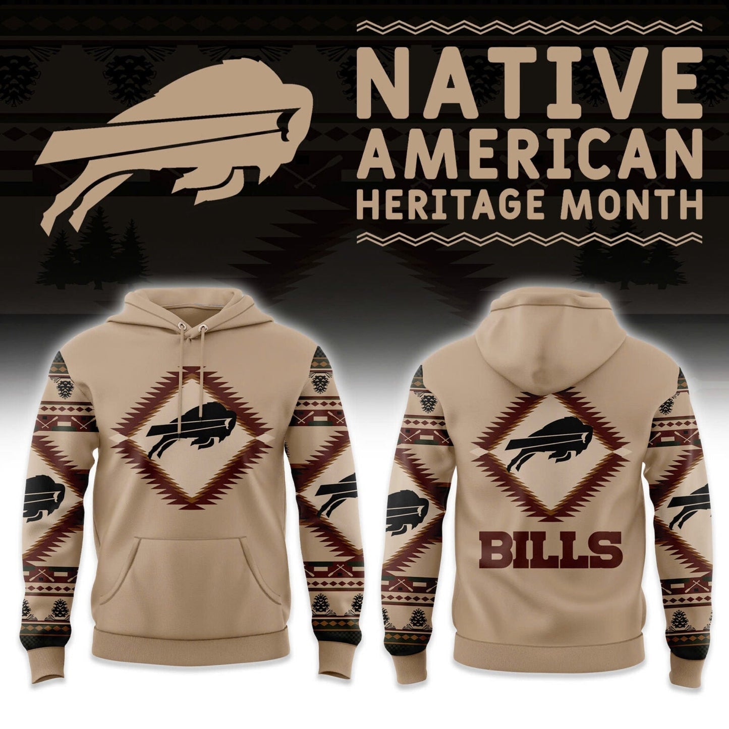 Buffalo Bills America Native Edition Hoodie