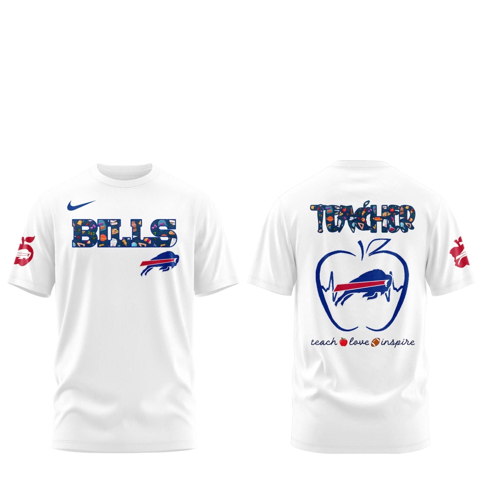 Buffalo Bills TEACHER NIGHT Combo T-Shirt