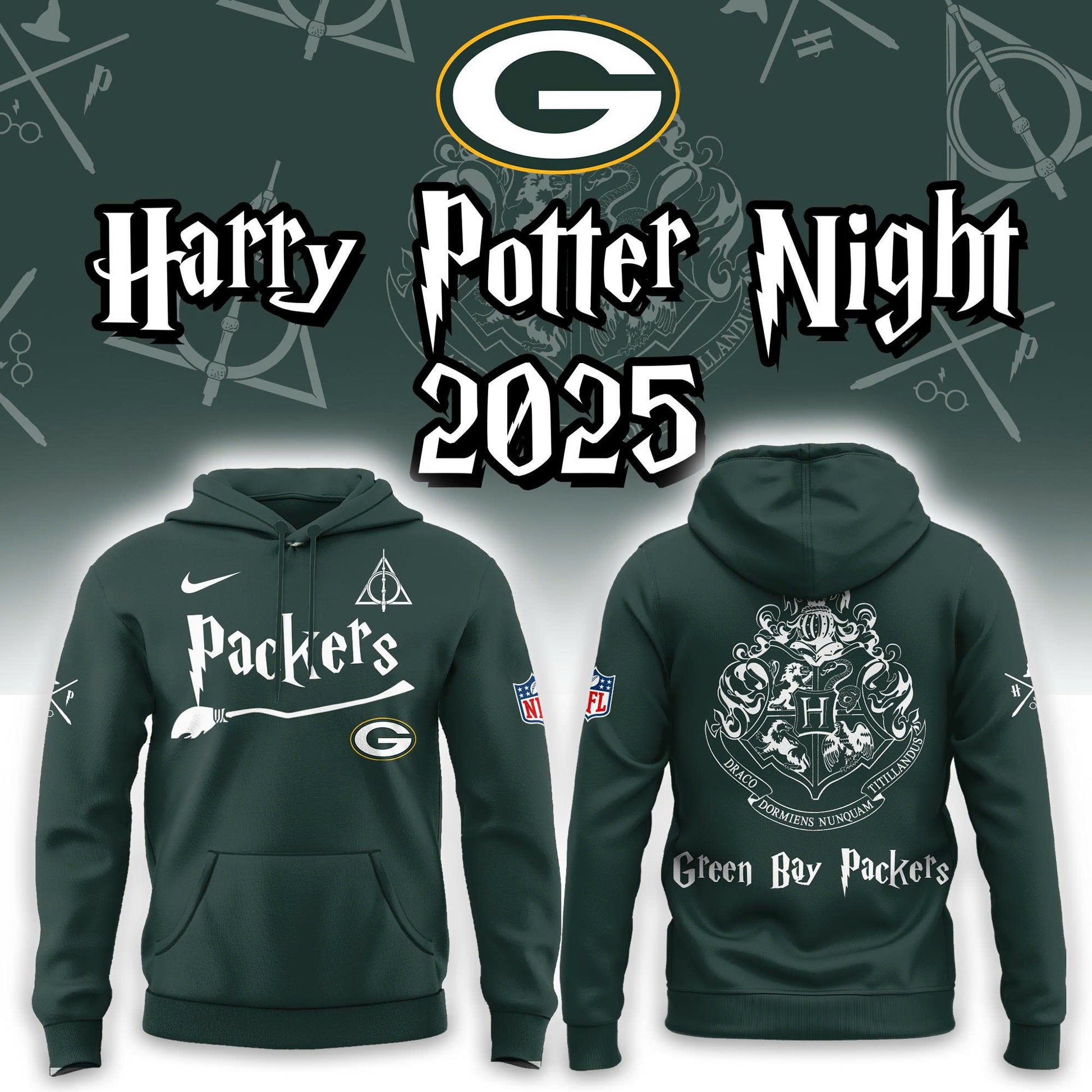 Green Bay Packers Harry Potter 2025 Combo Hoodie