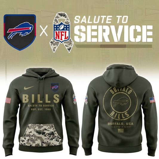 Buffalo Bills Salute To Service Combo Hoodie | Jogger | Cap