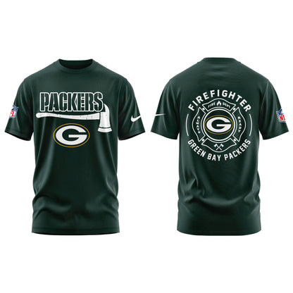 Green Bay Packers Firefighter Appreciation Day Tshirt | Jogger | Cap Limited Edition