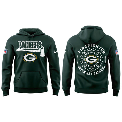 Green Bay Packers Firefighter Appreciation Day Hoodie | Jogger | Cap Limited Edition