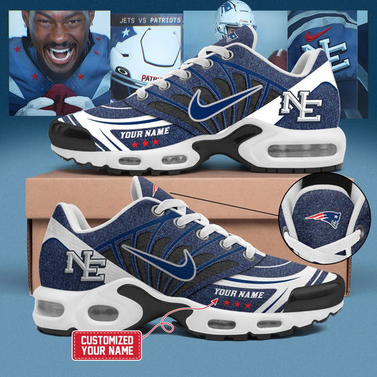 New England Patriots 2025 Rivalries Nor’Easter Storm Blue New Shoes
