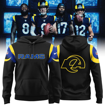 _ Los Angeles Rams 2025 Rivalries Midnight mode Special Hoodie