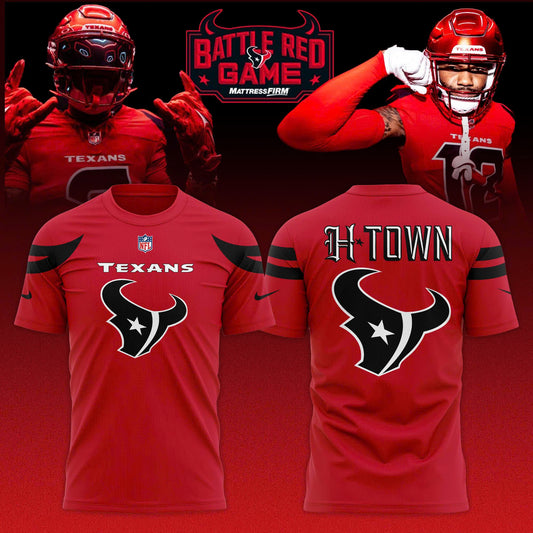 _ Houston Texans Battle Red Game Limited Edition T-shirt