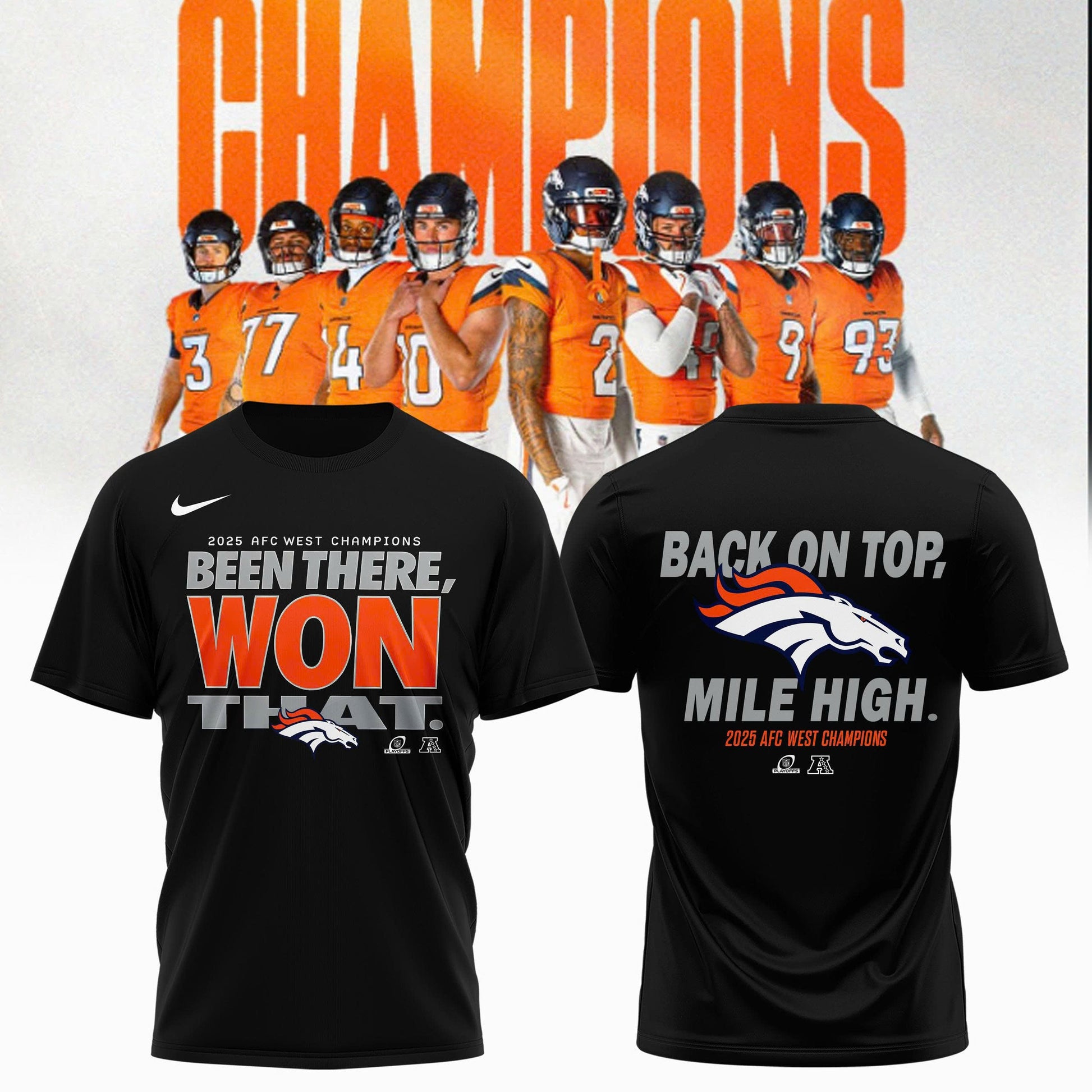 Denver Broncos – 2025 AFC West Champions Shirt